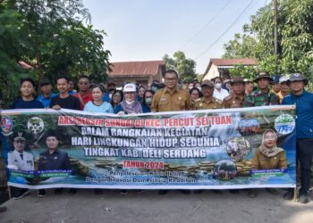 Hadiri Aksi Bersih Sungai, Asri Ludin Tambunan: Dinkes Deli Serdang Siap Sosialisasikan Kesehatan