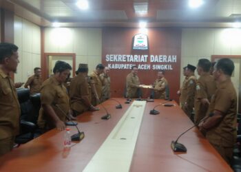 Pemkab Aceh Singkil Laksanakan Sertijab Plh Sekretaris Daerah