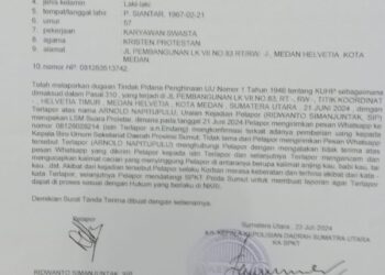 LSM PROLETAR Resmi Melaporkan Mafia Proyek Di Biro Setda Provsu Inisial AN Ke Polda Sumut