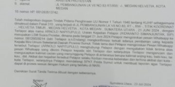 LSM PROLETAR Resmi Melaporkan Mafia Proyek Di Biro Setda Provsu Inisial AN Ke Polda Sumut