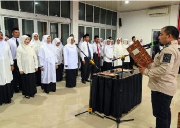 41 Kepala Sekolah Dilantik, Pj Bupati Iswanto Minta Jangan Permainkan Dana BOS