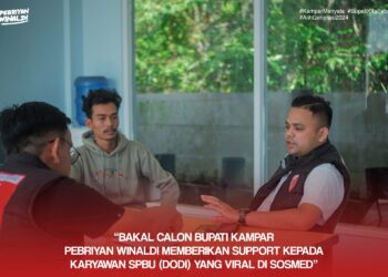 Balon Bupati Kampar Pebriyan Winaldi Menyayangkan Oknum Membeli Bensin 10 Ribu Sambil Tertawa