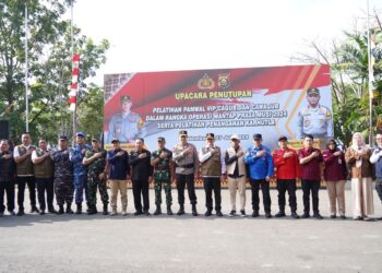 Wakapolda Sumsel Tutup Pelatihan Pengamanan Pilkada Dan Pelatihan Penanggulangan Karhutla