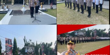 Apel Jam Pimpinan, Kapolres Kampar Ronald Sumaja Sampaikan Beberapa Poin Penekanan