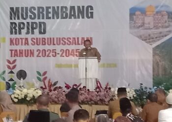 Pemko Subulussalam Laksanakan Musrenbang RPJPD 2025-2045 Pembangunan Jangka Panjang 