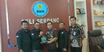 Audiensi IWO Dengan BNNK Deli Serdang Memperkuat Kerjasama Dalam Pencegahan Narkoba
