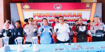Musnahkan BB Narkoba 1,5 KG Sabu, Polda Sumsel Selamatkan 15.552 Jiwa Manusia