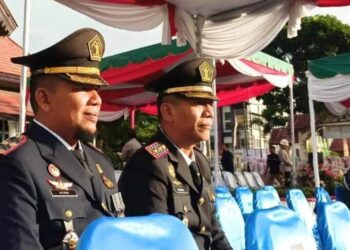 Kepala Kantor Imigrasi Takengon Hamdani Menghadiri Acara Upacara HUT Bhayangkara Ke 78