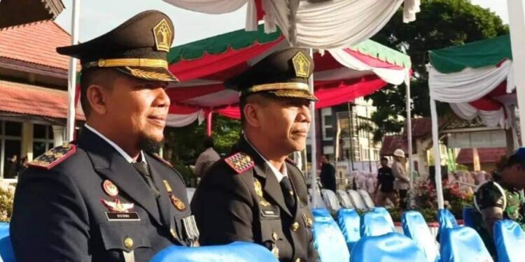 Kepala Kantor Imigrasi Takengon Hamdani Menghadiri Acara Upacara HUT Bhayangkara Ke 78