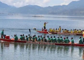 Staf Ahli Khaidir Buka Lomba Perahu Naga Di Mendale