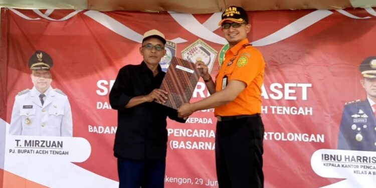 Serah Terima Aset Kepada Basarnas Unit Siaga SAR Takengon