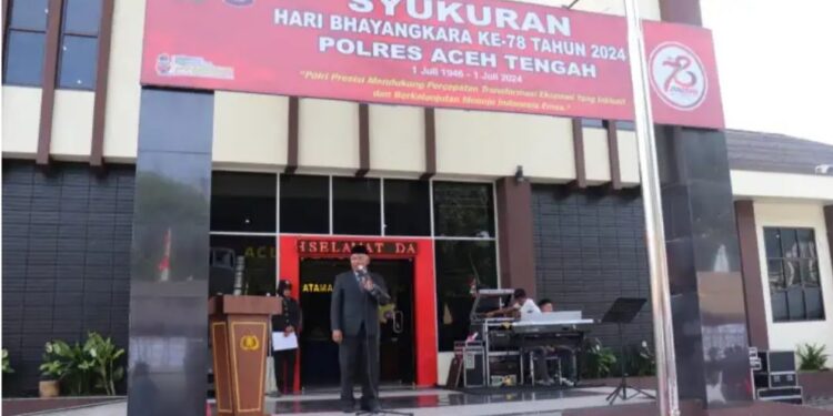 Sekda Aceh Tengah Hadiri Syukuran HUT Bhayangkara Ke-78