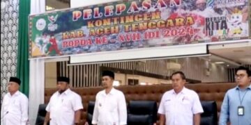 Pj Bupati Aceh Tenggara Syakir Resmi Melepas 122 Atlet Ke POPDA Aceh Timur