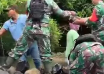 Kodim 0103 Aceh Utara Perbaiki Embung (pengairan) Warga Desa Di Kecamatan Sawang