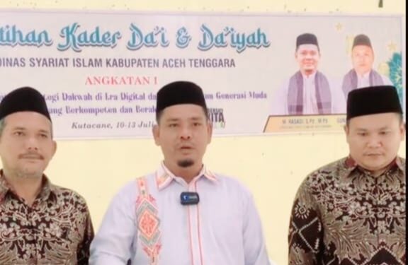 Dinas Syariat Islam Aceh Tenggara Gelar Pelatihan Kader Da’i Dan Da’iyah