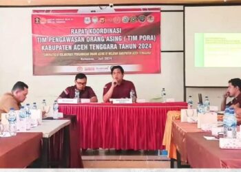 Kantor Imigrasi Takengon Mengadakan Rakor Tim PORA Di Kabupaten Aceh Tenggara