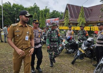 Polsek Kampar Kiri Hilir Gelar Apel Kesiapsiagaan Penanggulangan Karhutla