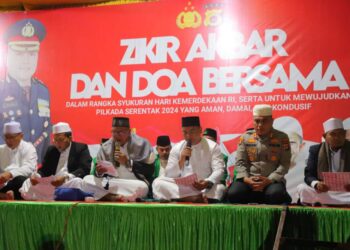Syukuran Hari Kemerdekaan RI, Polres Aceh Tamiang Gelar Zikir Akbar Dan Doa Bersama