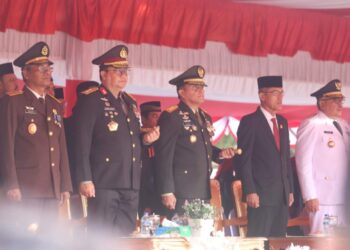 Kapolda Aceh Achmad Kartiko Ikuti Upacara HUT RI  Ke 79 Di Blang Padang