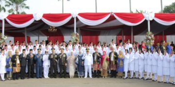 Upacara Pengibaran Bendera Merah Putih Ke-79 Kota Palembang