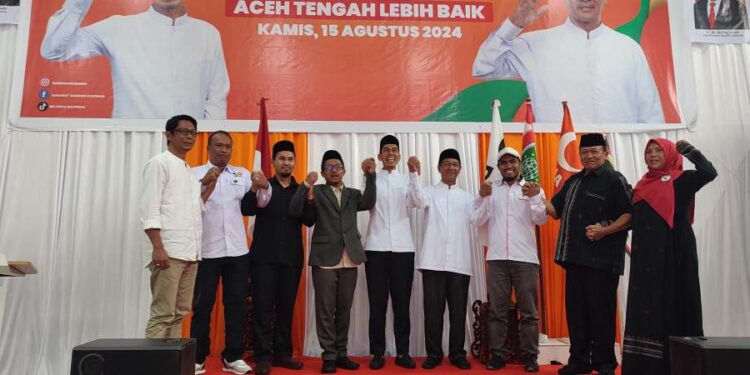 Deklarasi Calon Bupati Dan Wakil Bupati Aceh Tengah Bardan Sahidi Dan Karimansyah