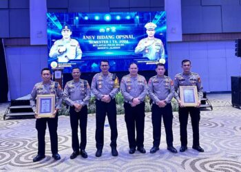 Personel Polres Gowa Raih Penghargaan Di Anev Bidang Opsnal Semester 1 TA 2024