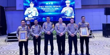 Personel Polres Gowa Raih Penghargaan Di Anev Bidang Opsnal Semester 1 TA 2024