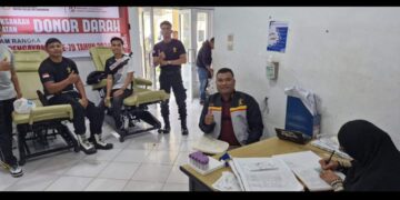 Pegawai Rutan Takengon Donor Darah Menyambut Hari Pengayoman Ke-79