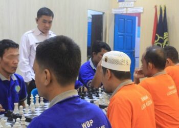 HUT RI Dan Hari Pengayoman Ke-79, Lapas Kutacane Gelar Pertandingan Catur Bagi WBP