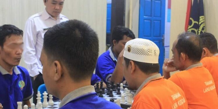 HUT RI Dan Hari Pengayoman Ke-79, Lapas Kutacane Gelar Pertandingan Catur Bagi WBP