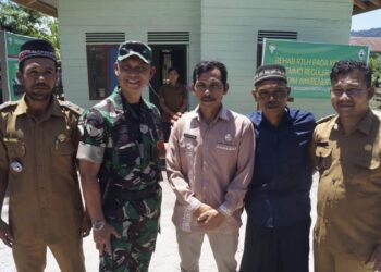 Kasdam IM Serahkan Kunci Rumah RTLH Kepada Warga Blang Panu Di TMMD Ke 121