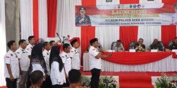 Pj Bupati Hadiri Launching Desa Tangguh Bebas Narkoba Di Kecamatan Gunung Meriah