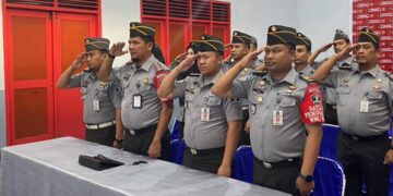 Rutan Takengon Mengikuti Apel Perdana Bersama Menteri Hukum Dan HAM RI