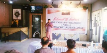 Sekretaris Baitul Mal Juwahir Menghadiri Pengukuhan Dan Pelantikan Persatuan Wartawan Kota Langsa