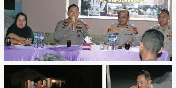 Gelar “Ngopi Mas”, Kapolres Siak AKBP Asep Sujarwadi Imbau Masyarakat Cegah Karhutla Dan Sukseskan Pilkada