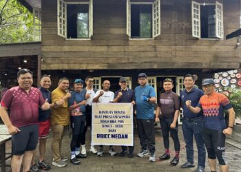 RB ICC Medan Donasi Atlet Prestasi Sepeda Road Bike Dalam Rangka PON Sumut Aceh