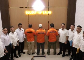 Tipidkor Ditreskrimsus Polda Aceh Tahan Tiga Tersangka Kasus Korupsi Wastafel