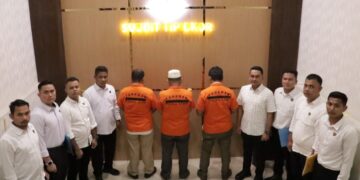Tipidkor Ditreskrimsus Polda Aceh Tahan Tiga Tersangka Kasus Korupsi Wastafel