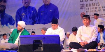 Dandim Riyanto Budi Nugroho Hadiri Gebyar Sholawat Dan Doa Bersama Dalam Haul Akbar Kesultanan Siak