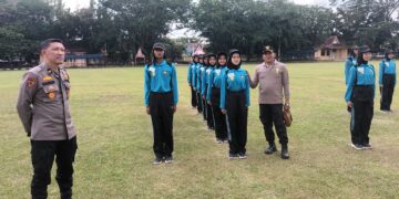 Kabag SDM Polres Kuansing Monitoring Pelaksanaan Pelatihan Paskibraka Tahun 2024