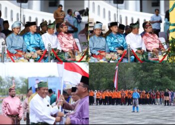 Kasdim 0322/Siak Suratno Hadir Perayaan Gemilang Hari Jadi Ke- 67 Provinsi Riau