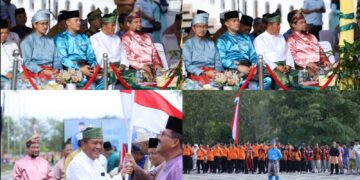 Kasdim 0322/Siak Suratno Hadir Perayaan Gemilang Hari Jadi Ke- 67 Provinsi Riau