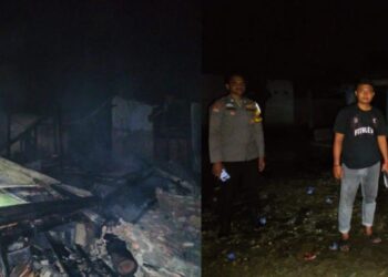 Si Jago Merah Mengamuk, Rumah Warga Di Kualu Hangus Terbakar