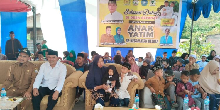 Kampung Sepakat Gelar Acara Gammawar Dan Memberi Santunan Kepada Anak Yatim
