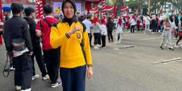 Polda Sumsel Mengikuti Jalan Santai Dan Senam Gembira HUT Ke-79 Kemerdekaan Republik Indonesia