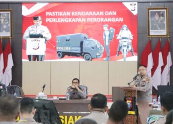 Kapolres Siak AKBP Asep Sujarwadi Buka Latihan Pra Operasi Jelang Pengamanan Pilkada