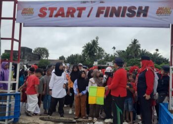 Kecamatan Gunung Meriah Gelar Jalan Santai Dan Senam Bersama Peringati HUT ke-79 RI