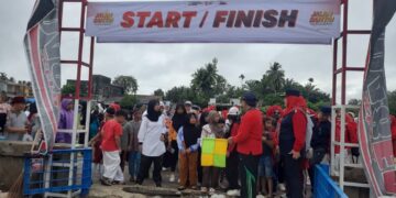 Kecamatan Gunung Meriah Gelar Jalan Santai Dan Senam Bersama Peringati HUT ke-79 RI