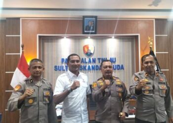 Kapolres Aceh Besar Bahas Pengamanan PON Dengan Danlanud SIM