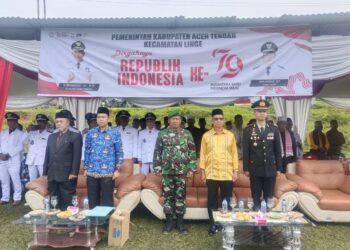 Kapolsek Linge Hadiri Upacara Kemerdekaan Republik Ke 79 Di Lapangan Kute Riyem
